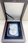 2021(S) (T2) Silver Eagle Certified NGC MS69 Eagle Landing Beautiful Wooden Box