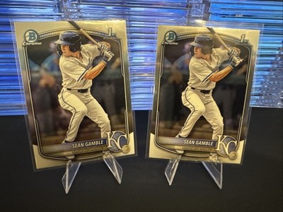 2025 Bowman Chrome Sean Gamble BDC-178 2 Card Lot Royals