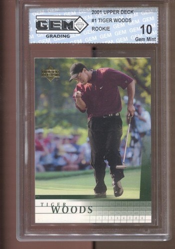 2001 Tiger Woods Upper Deck #1 Gem Mint 10 RC Rookie