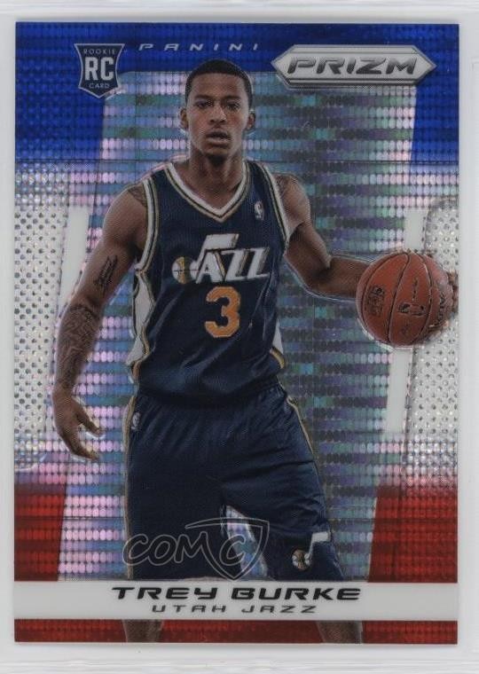 2013-14 Panini Prizm Blue White & Red Pulsar Trey Burke #93 Rookie RC 0p31
