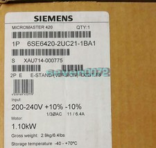 1X NEW SIEMENS Frequency converter 6SE6420-2UC21-1BA1 6SE6 420-2UC21-1BA1