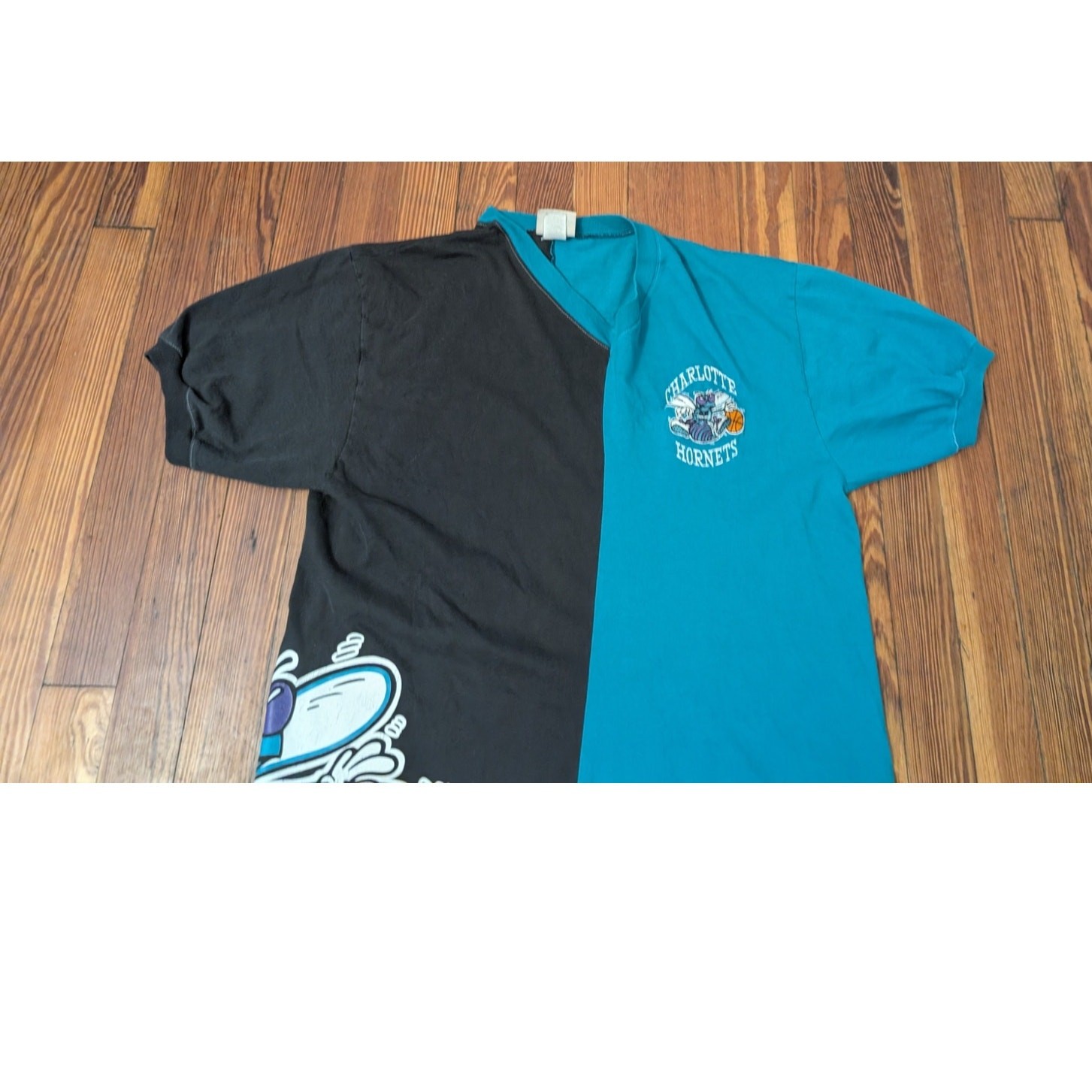 ALTRA Camicia vintage TP Charlotte Hornets uomo grande colorblock