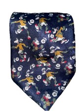 Mickey Mouse Mens Neck Tie Mickey And Goofy Playing Soccer Mickey Unlimited