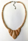 HSN Jay King Sterling Silver Madagascar Peach Gemstone 18" Bead Necklace — photo 1