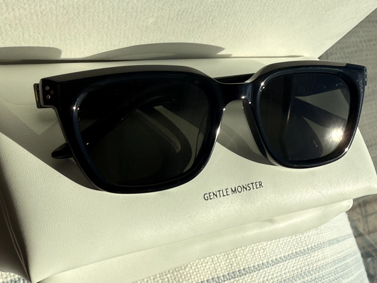new Gentle Monster HOVO Black Frame + Black Zeiss Lens Sunglasses