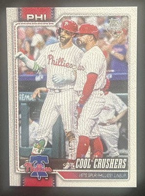 2026 Topps Series 1 #197 Harper Schwarber Cool Crushers Canvas #5/50 Phillies