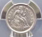 1857 "O" Seated Liberty SILVER Dime 10c PCGS AU55 #699 About Unc ECC&C, Inc.