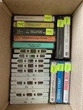 LOT OF 23 USED RANDOM Audio Cassette Tapes Sold as Blanks Rock, Pop, Christian 