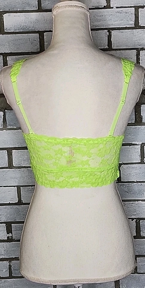 Sujetador Bralette No Boundaries Junior Floral Encaje Cuello en V Talla Grande Verde Foto 4 de 4