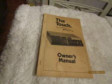 Vintage Regency The Touch Programable Police Scanner ACT-T-16K Owners Manual