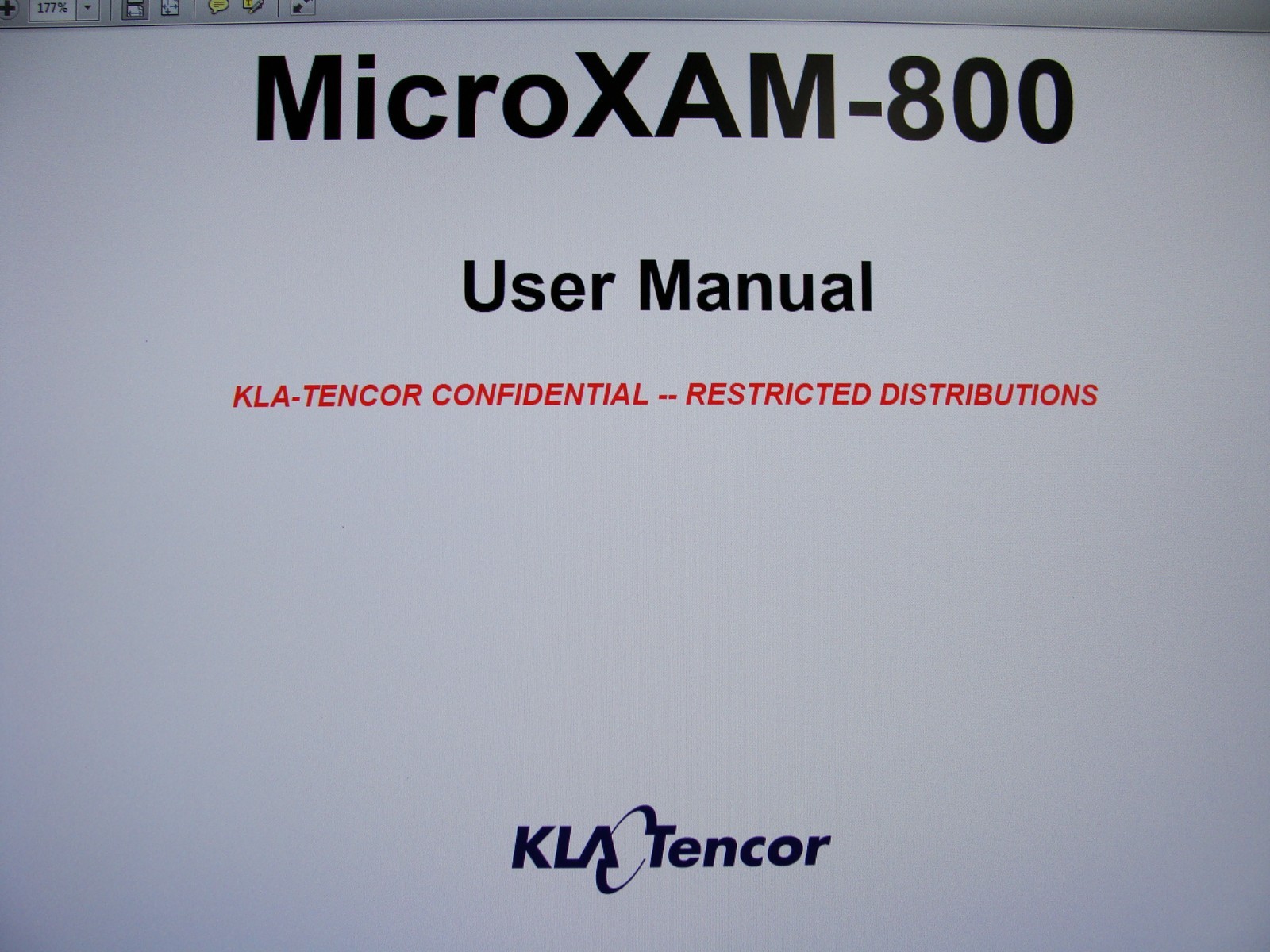 KLA Tencor MicroXAM-800 3D Benchtop Optical Wafer Surface Profiler Profilometer