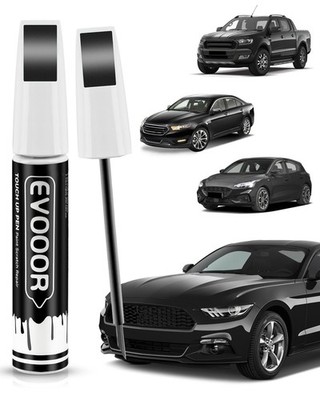 Black Ebony Touch Up Paint Pen for Ford  2 in 1 Chip & Nick Repair