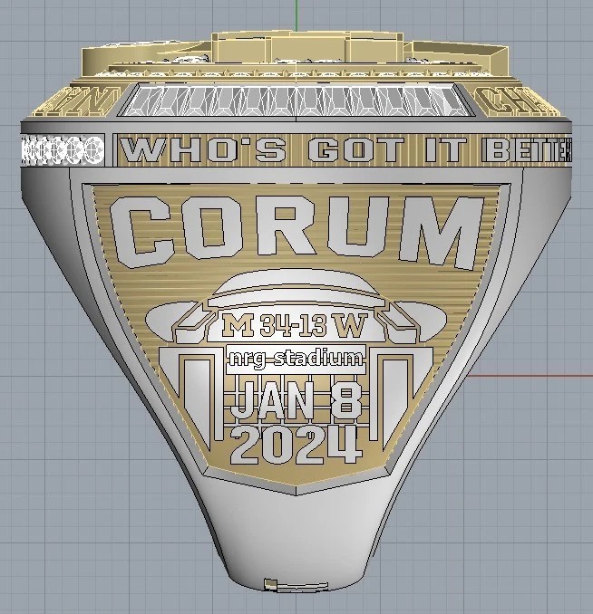 2024 Michigan Wolverines Ring NCAA Ring