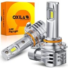 OXILAM H10 9145 LED Fog Light Bulbs, 15000LM 6500K Cool White, 600 Brightness