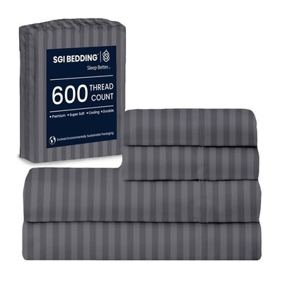 Sgi Bedding 100 Egyptian Cotton Sheets Queen 600 Thread Count Sheets Set Soft