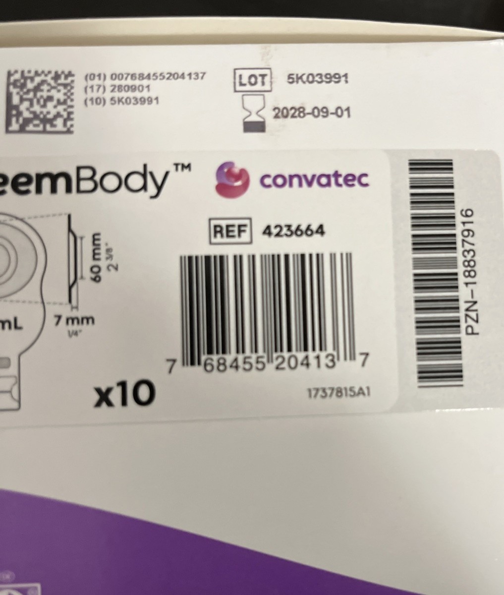 1 Box of 10 Convatec Esteem Body One Piece Drainable Pouch Ostomy