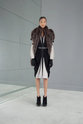 2009 Balenciaga by NICOLAS GHESQUIERE Layered Dress FR40 US8 M