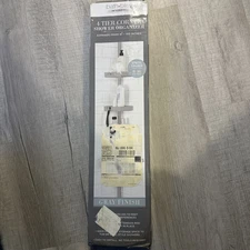 Bath Bliss 10000-GREY 4 Tier Shower Organizer Caddy - Gray