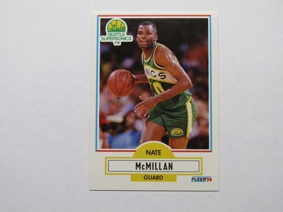 NBA 1990 - Nate McMillan - Seattle Supersonics  - Fleer -