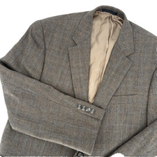 Lauren Ralph Lauren Men 42R Brown 100 Wool Tweed Sport Coat Blazer Jacket
