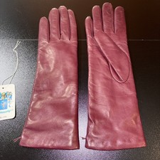 PORTOLANO Women s Leather Gloves Color: Burgu...