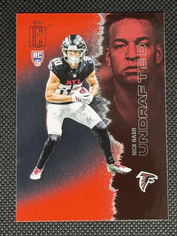 2025 Topps Signature Class Nick Nash Red & Black #242 Rookie RC Falcons