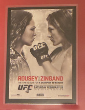 2015 Rousey VS. Zingano Topps UFC 184 Poster Card #FPR-UFC-184
