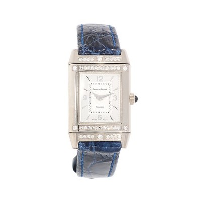 JAEGER LE COULTRE Damenarmbanduhr Reverso Joaillerie mit Diamanten und