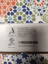 AlloyLED AL-98-03-12045 PrimaVolt Dimmable LED Driver 12V 45W