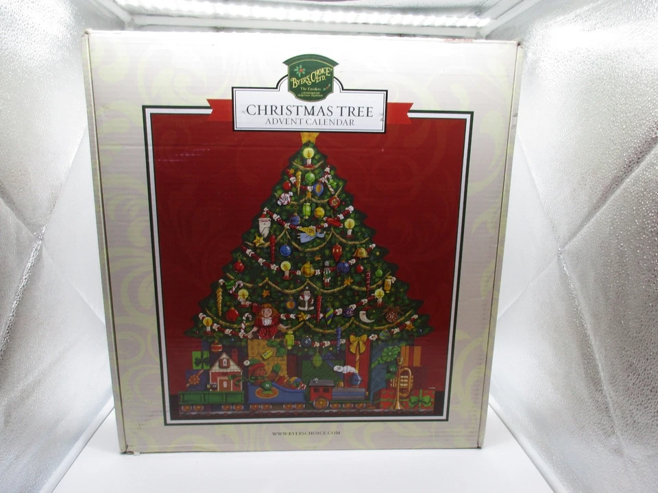 Byers’ Choice Delightful & Colorful Wooden Christmas Advent Calendar Tree - Image 3 of 4