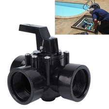Swimming Pool Diverter Valve G1‑1/2in ABS Three Way Positive Seal Water Diverter