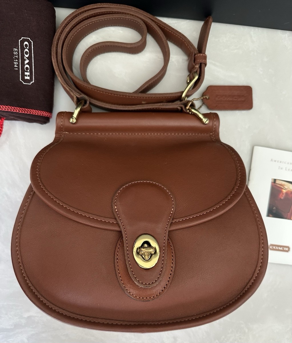 NEW COACH VINTAGE POST POUCH TAN SMALL CROSSBODY 9906 | eBay