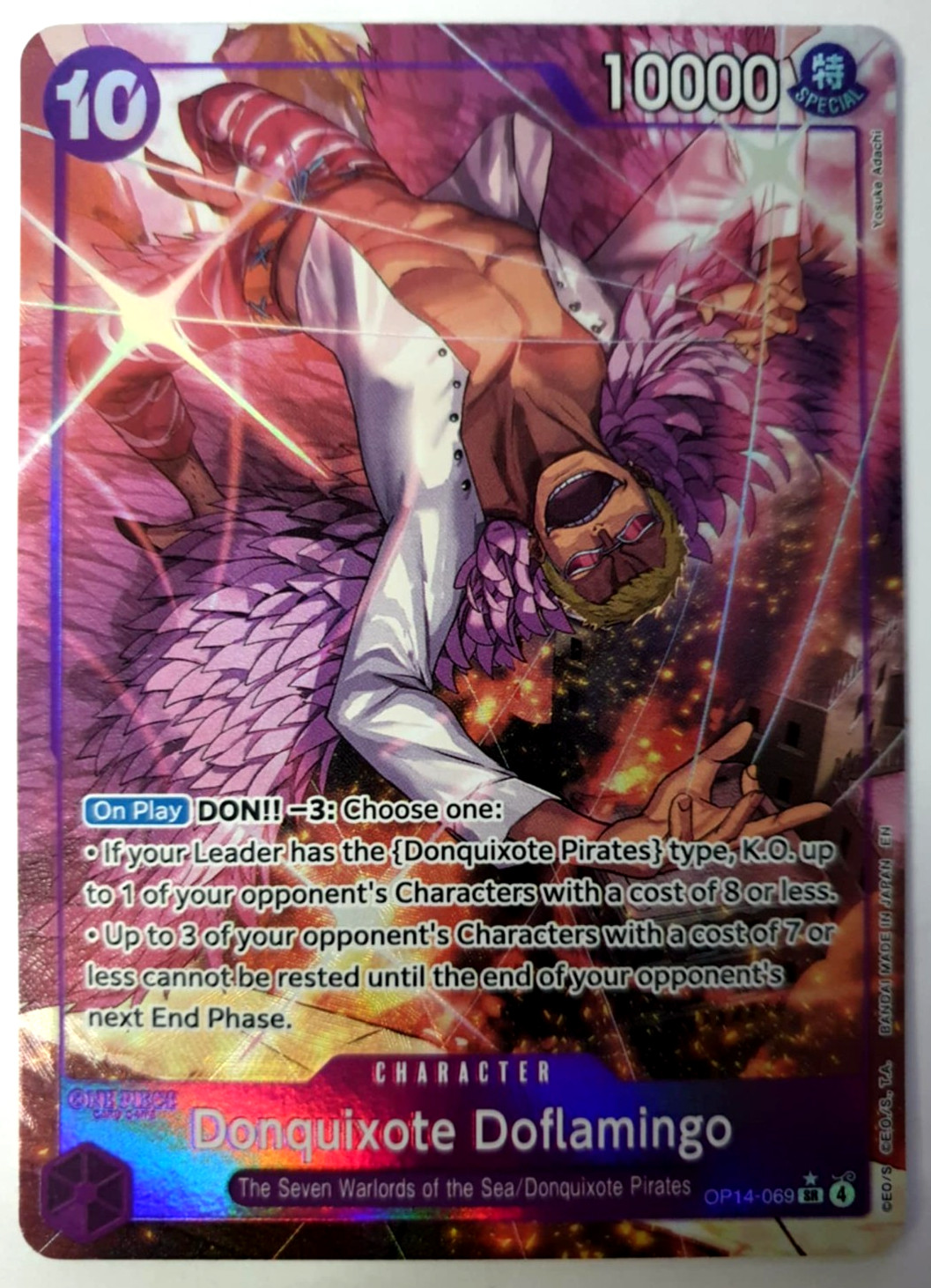 Donquixote Doflamingo - One Piece The Azure Sea's Seven - Alt Art SR OP14-069 NM