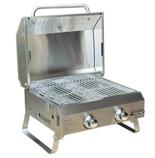 ProChef Stainless Steel Portable Propane Gas Grill - 18" x 13"