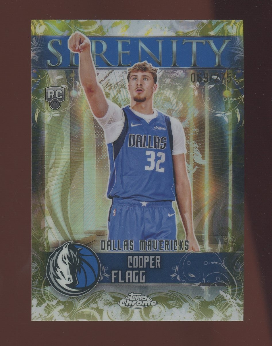 COOPER FLAGG 2025 TOPPS CHROME RC SERENITY #SY-11 YELLOW REFRACTOR /275