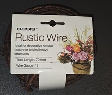 1 Roll 18 Gauge Rust Rusty Wire Tin 70 Ft Primitive Holiday Craft Supplies Oasis