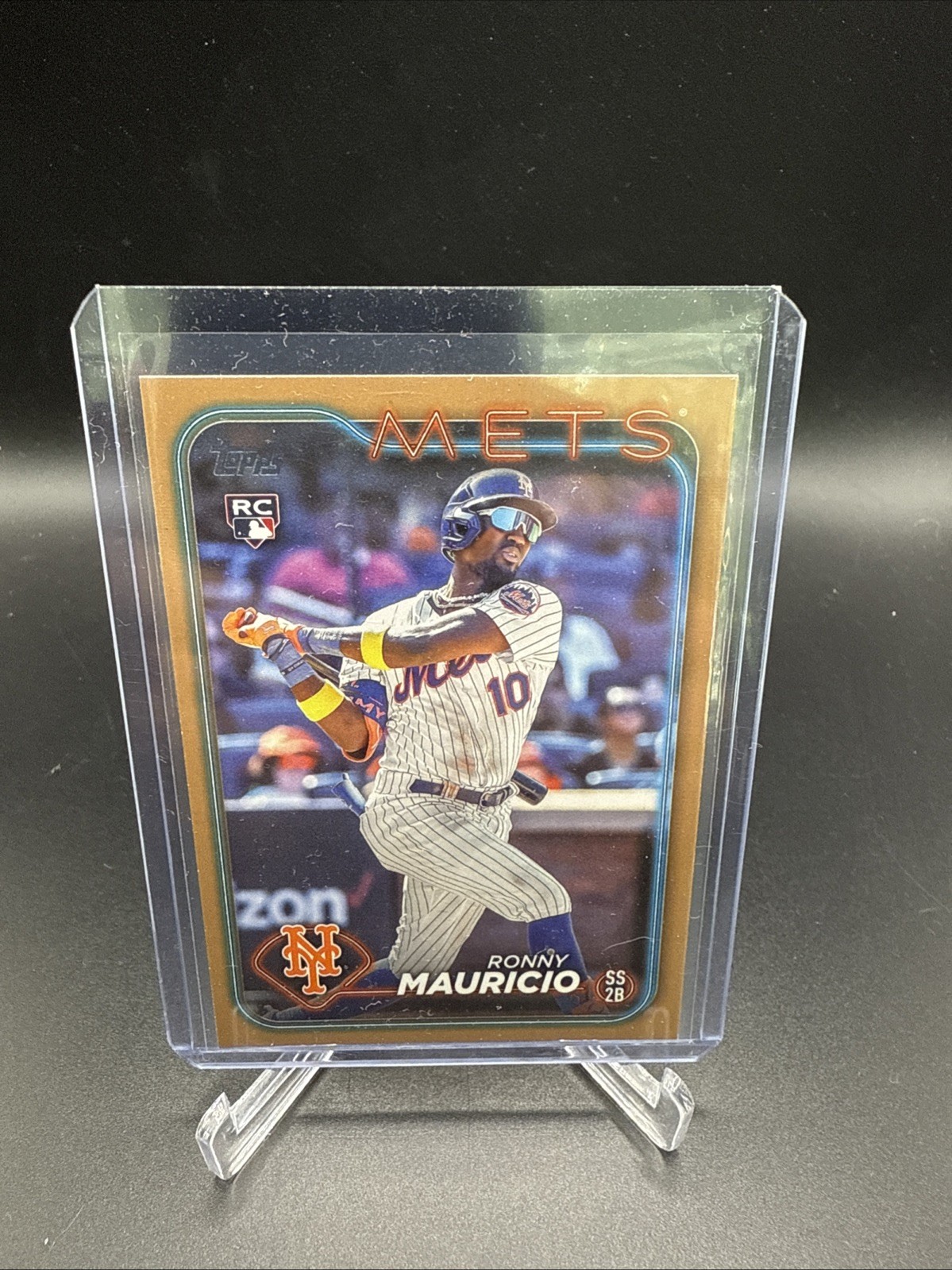 Ronny Mauricio 2024 Topps Series One Rookie #224 Gold Parallel #'d /2024 Mets