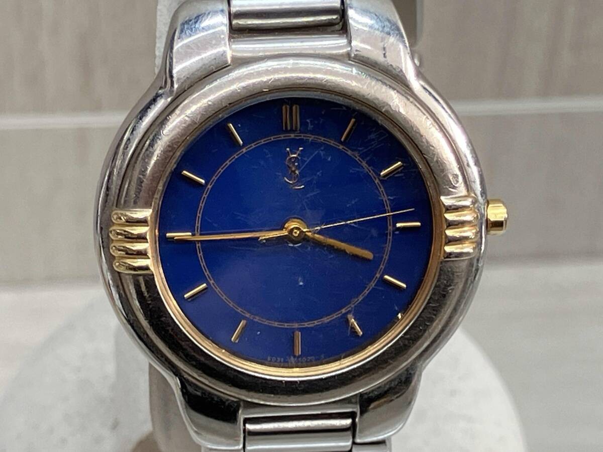 Orologio analogico al quarzo Yves Saint Laurent YSL 6031 G11246 cassa blu misura 3 cm
