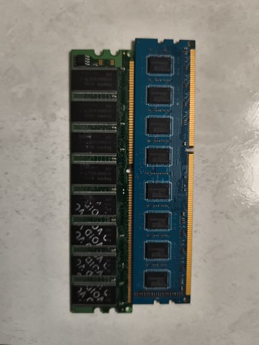 2 Ram Sticks Blue (DDR3) Green (DDR2) | eBay UK