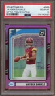 2024 Donruss - Rated Rookie Jayden Daniels #389 Optic Preview Pink Prizm PSA 10