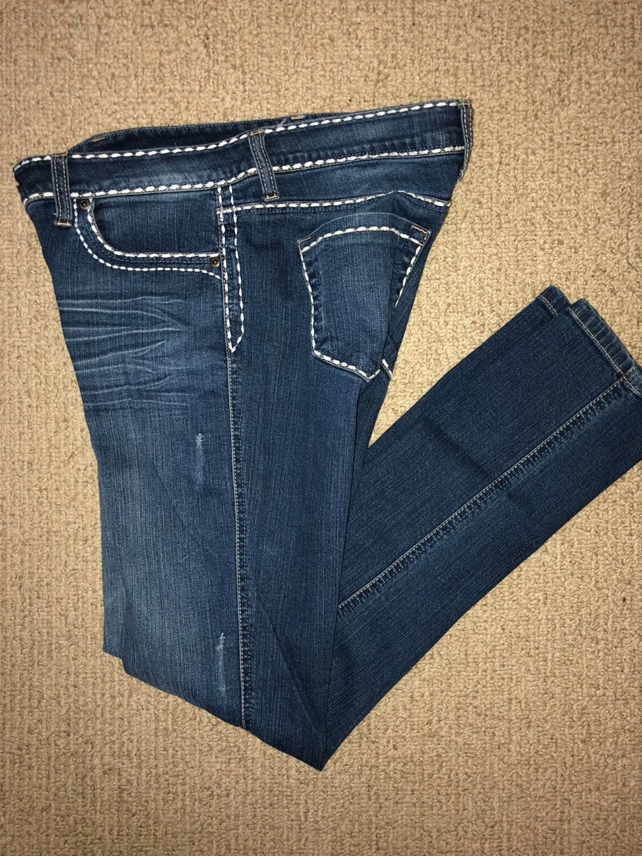 Jeans vintage Y2K Forever 21 - talla 30 (31" entrepierna) *¡COSTURAS SUPERIORES GENIALES!!