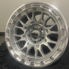 4 17x8.5 Kmc 558 Imperial Silver Machined 5x127 -10mm Jeep Wrangler Rubicon