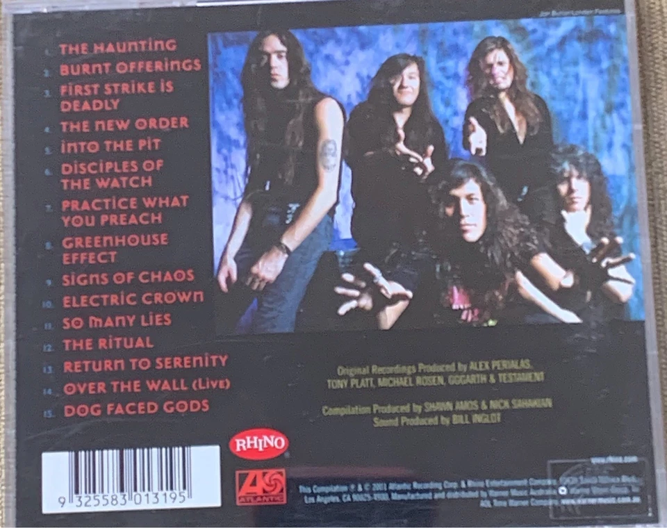 TESTAMENT - The Very Best Of CD 2001 Rhino / Atlantic Exc Cond! - Image 2 of 2