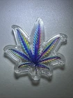 Silver Cannabis Leaf In Acrylic From The Its 420 Somewhere 1/20 Oz .999 Silver