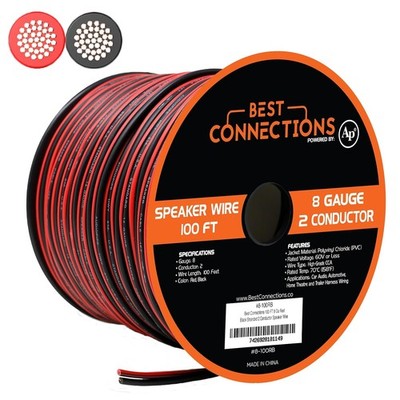 Speaker Zip Wire Primary Bonded Red & Black Cable Stranded Car Audio Automotive