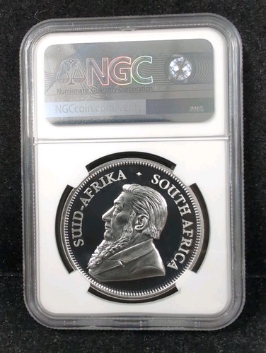 2020 S. Africa Krugerrand W/ Rhino Privy 1 Oz 999 Silver PF 70 Ultra Cameo 5172 - Picture 2 of 2