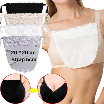 Damen Spitze Clip-on angedeutetes Camisole BH-Einsatz Overlay bescheidene Einsätze für tief geschnittene