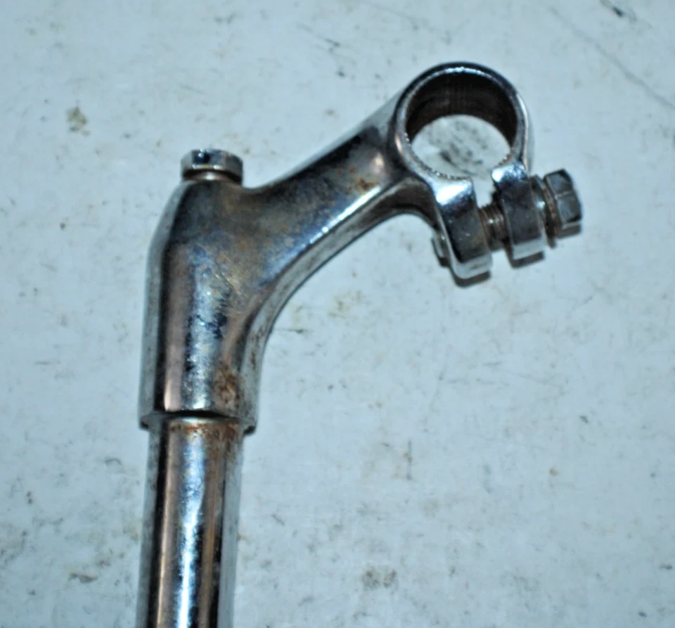 Vástago de pluma vintage 21 mm 70 mm 37º elevación 25,4 mm carretera plata acero ¡Envío rápido a EE. UU.! Foto 3 de 4