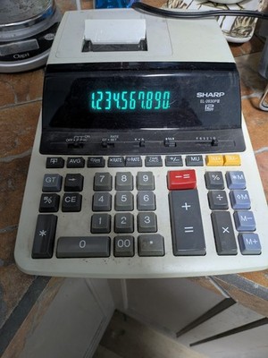Sharp EL-2630PIII Desktop Printing Calculator, AC Powered, Large Keys, LCD