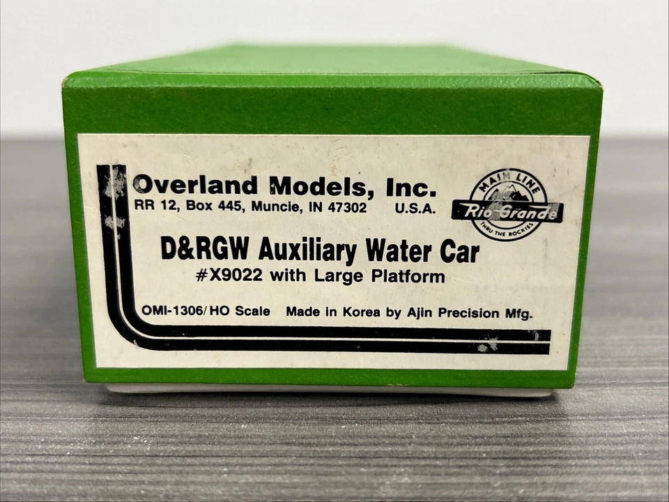 Overland Models HO Brass OMI-1306 D&RGW Auxiliary Water Car #019021 Custom Paint - Image 2 of 4